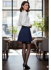 Halterlose Nylonstrümpfe mit Naht - zeitlose Verführung - Celia