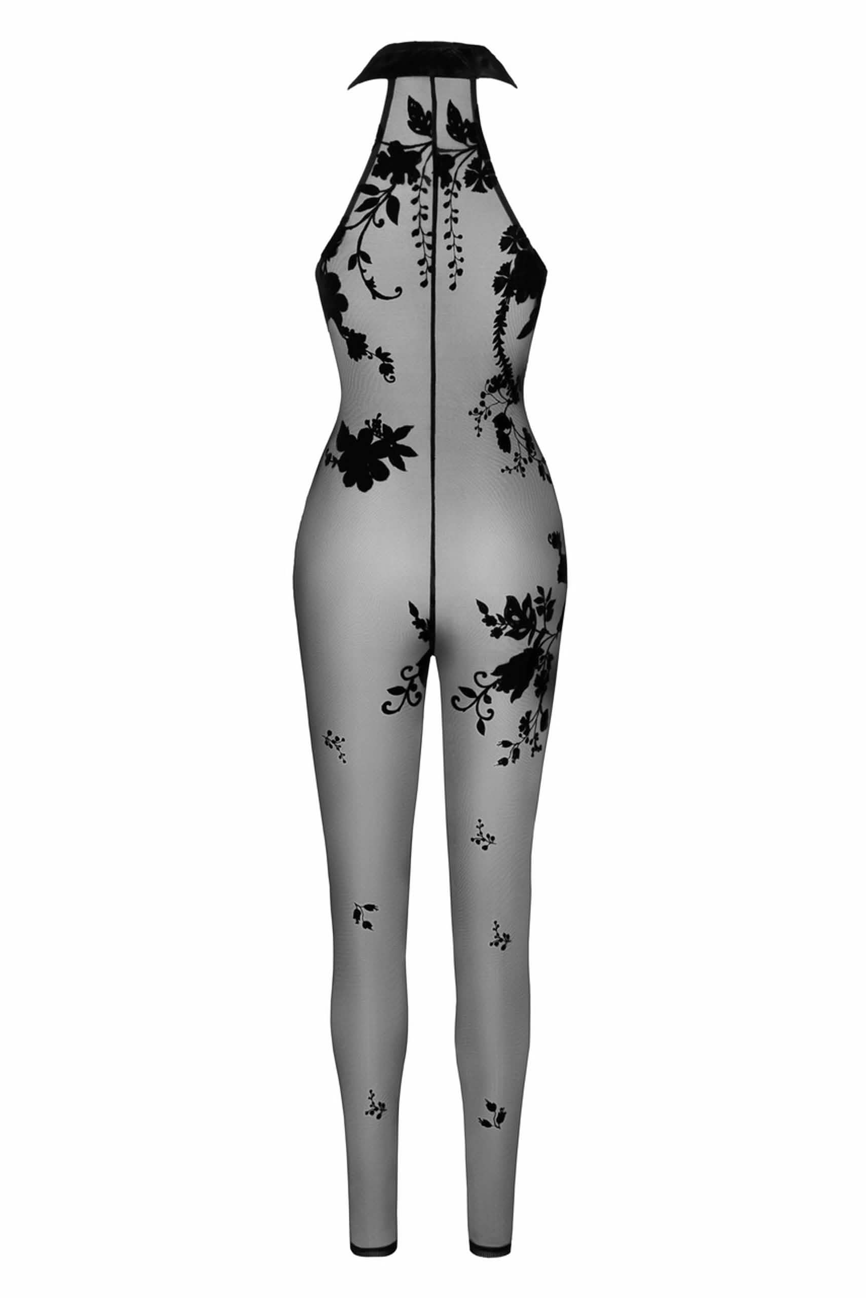 Verführerischer Mesh Catsuit Mit Offener Schulterpartie Damen