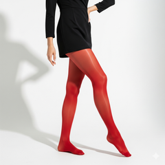 Sale: Rote Strumpfhose Glossy