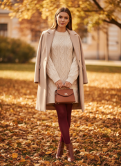 Medias semitransparentes en rojo (40 DEN) – Paula