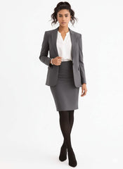 Schwarze Strumpfhose mit Streifen BELVEDERE für Eleganz