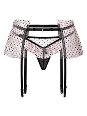 Sexy 3er Tüll Set: Transparentes Oberteil und Slip