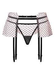 Sexy 3er Tüll Set: Transparentes Oberteil und Slip