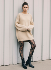 Sale: Spitzen Strumpfhose - Donatella - Größe S