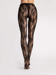 Sale: Spitzen Strumpfhose - Donatella - Größe S