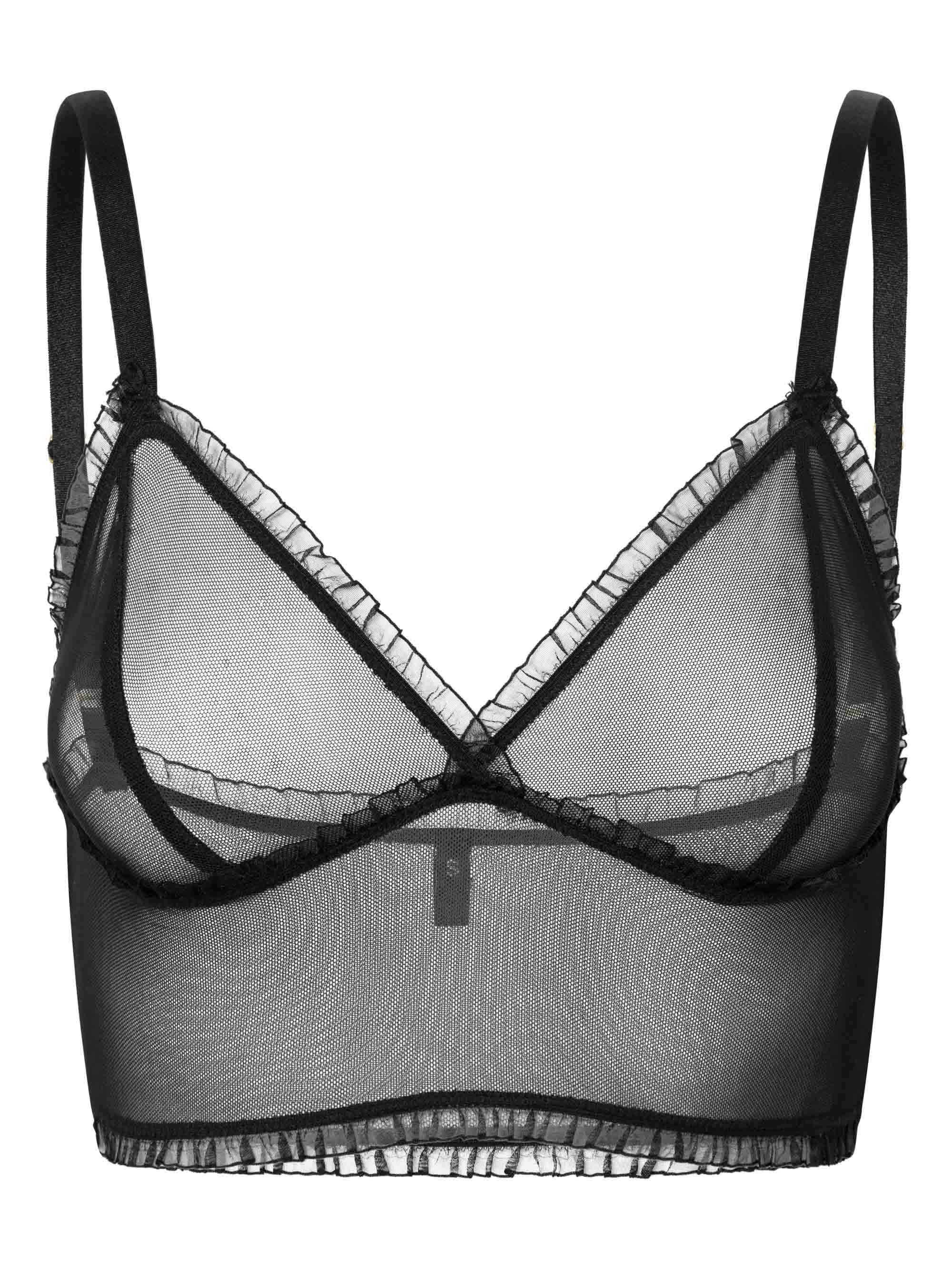 Tüll-Bralette Mit Rüschen Für Sinnlichkeit Und Komfort