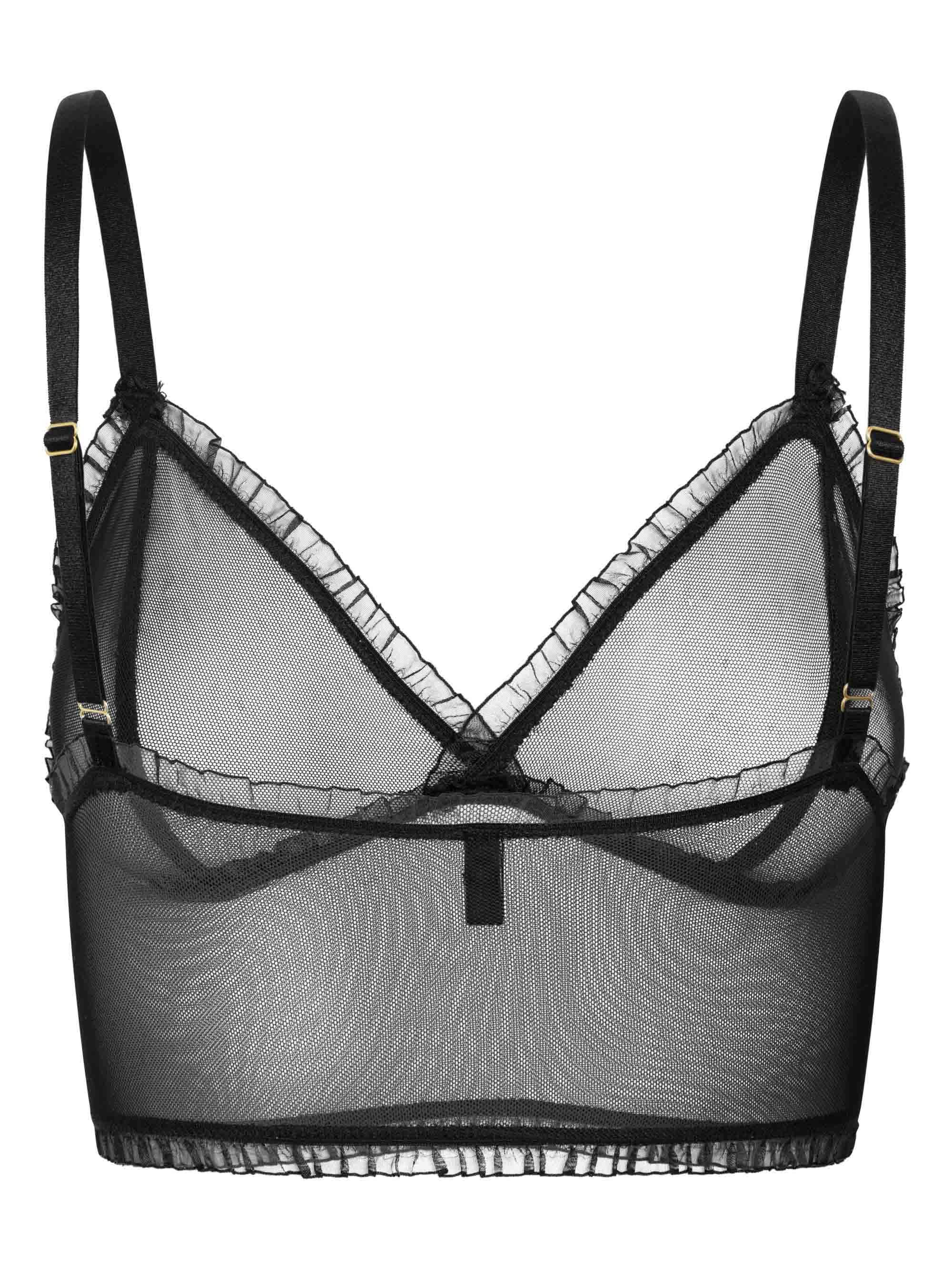 Tüll-Bralette Mit Rüschen Für Sinnlichkeit Und Komfort