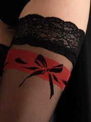 Overknee Strümpfe - Nylons mit Schleife - Endless Love