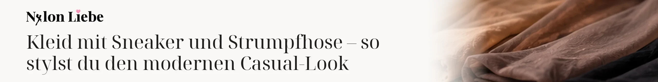 Titelbild zum Magazinbeitrag: Kleid mit Sneaker und Strumpfhose – so stylst du den modernen Casual-Look