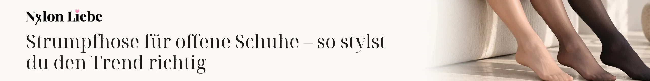 Titelbild zum Magazinbeitrag: Strumpfhose für offene Schuhe – so stylst du den Trend richtig