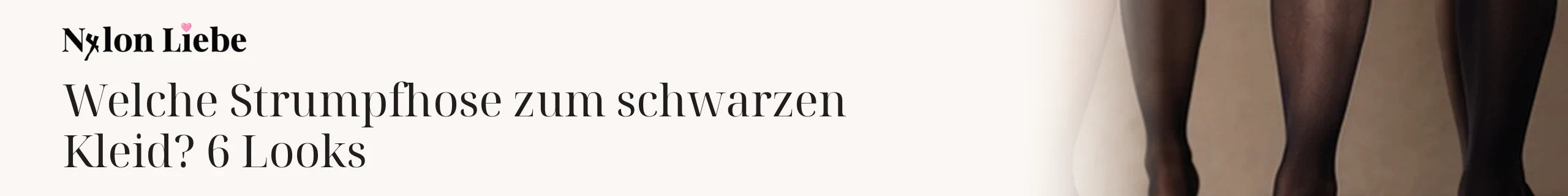 Titelbild zum Magazinbeitrag: Welche Strumpfhose zum schwarzen Kleid? 6 Looks