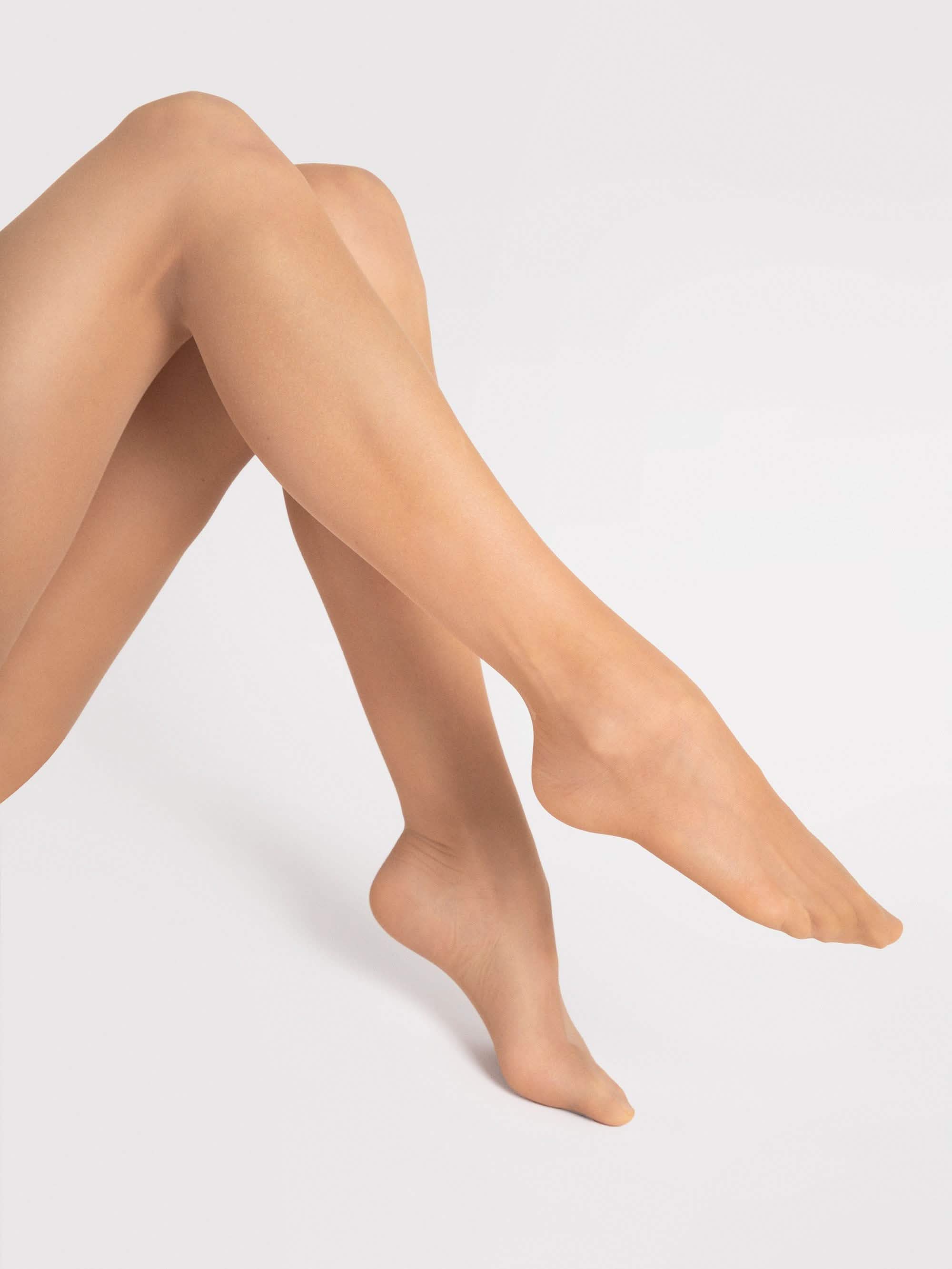 Transparente Nylon Strumpfhose - Doris - Besonders Dünn (8 DEN) - Farbe Nude Zweitbild
