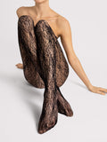 Strumpfhose Valeria – Feminine Strumpfhose mit Muster in floraler Netzoptik