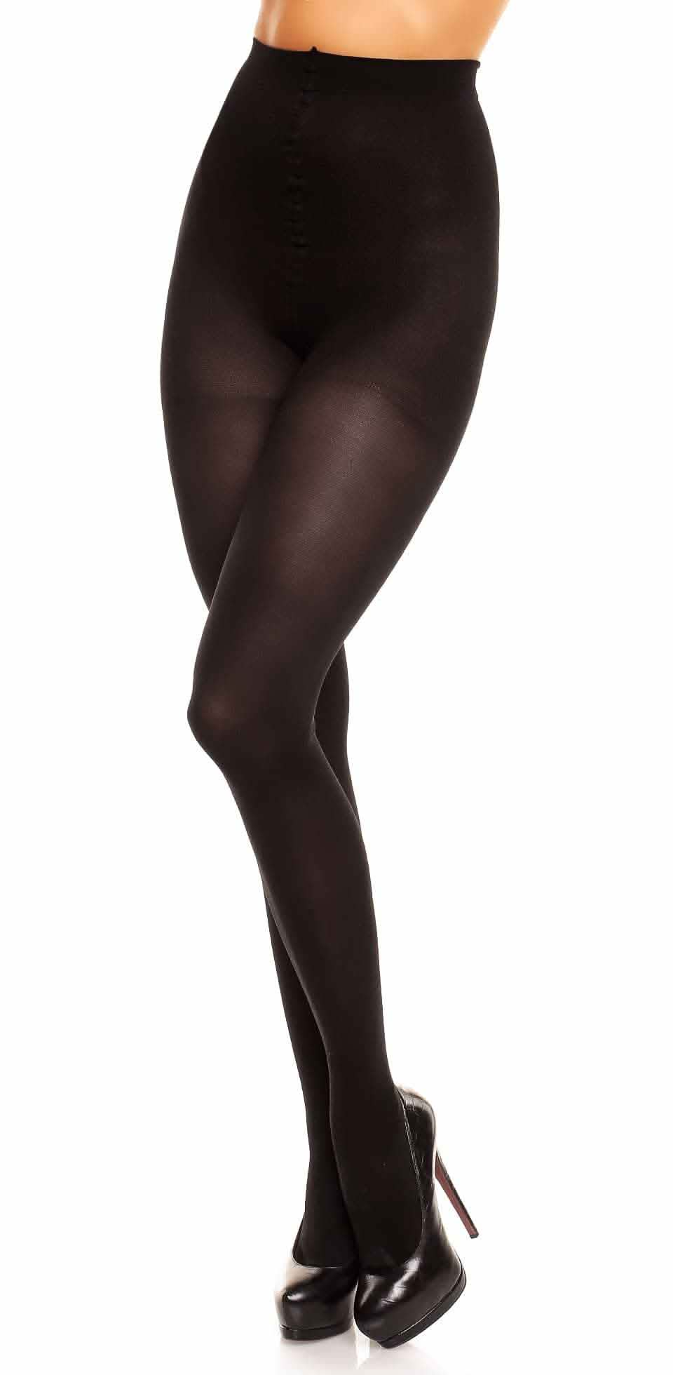 Vital 70 Stützstrumpfhose Übergröße XL bis 4XL Schwarz Seidig