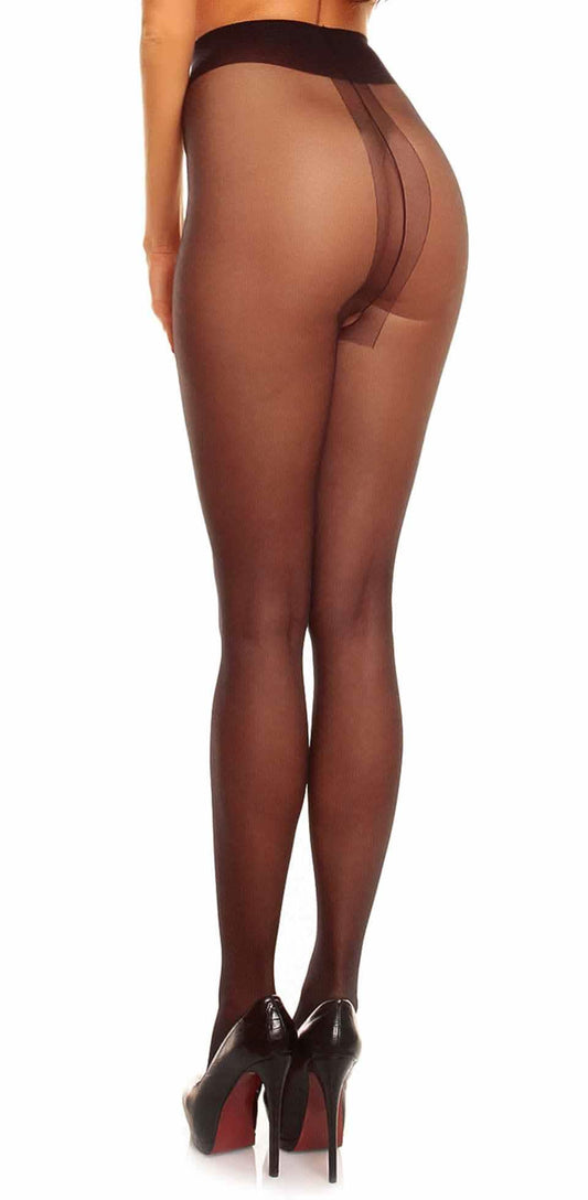 Strumpfhose Ouvert Übergröße XL bis 4XL Make-up Breiter Komfortbund Verführerisch