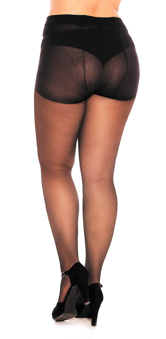 Strumpfhose Transparent Übergröße XL bis 4XL Teint Hoher Komfortbund