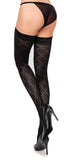 Strumpfhose Transparent Übergröße XL bis 4XL Schwarz Halterlos Silikonband