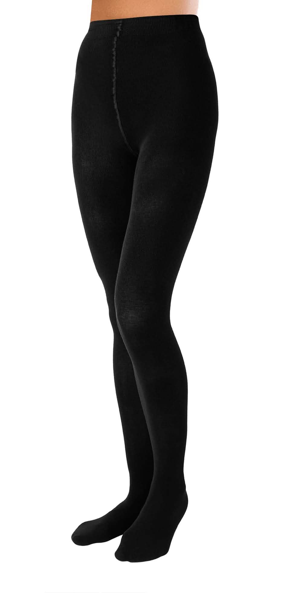 Strumpfhose Seidig Übergröße XL bis 4XL Schwarz Hoher Komfortbund