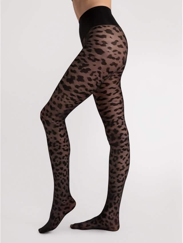 High Waist Leo Strumpfhose mit Bauchweg-Effekt – Echo