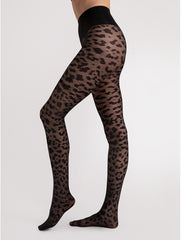 High Waist Leo Strumpfhose mit Bauchweg-Effekt - Echo