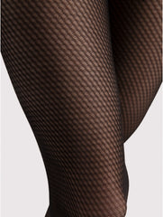 Elegante Strumpfhose mit feinem Diagonal-Muster - Raffina