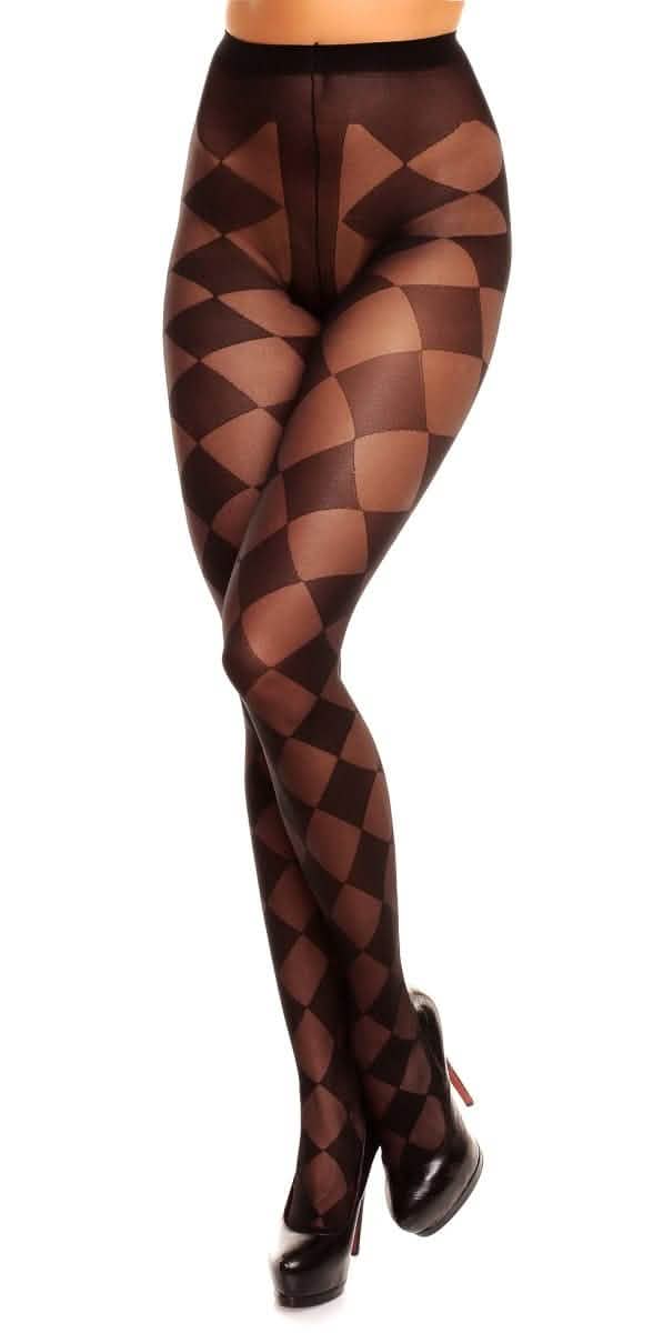 Strumpfhose Seidig Übergröße XL bis 4XL Schwarz Hoher Komfortbund