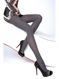 OFERTA: Medias opacas Melange - Michelle (60 DEN) - Negro con purpurina - Talla S