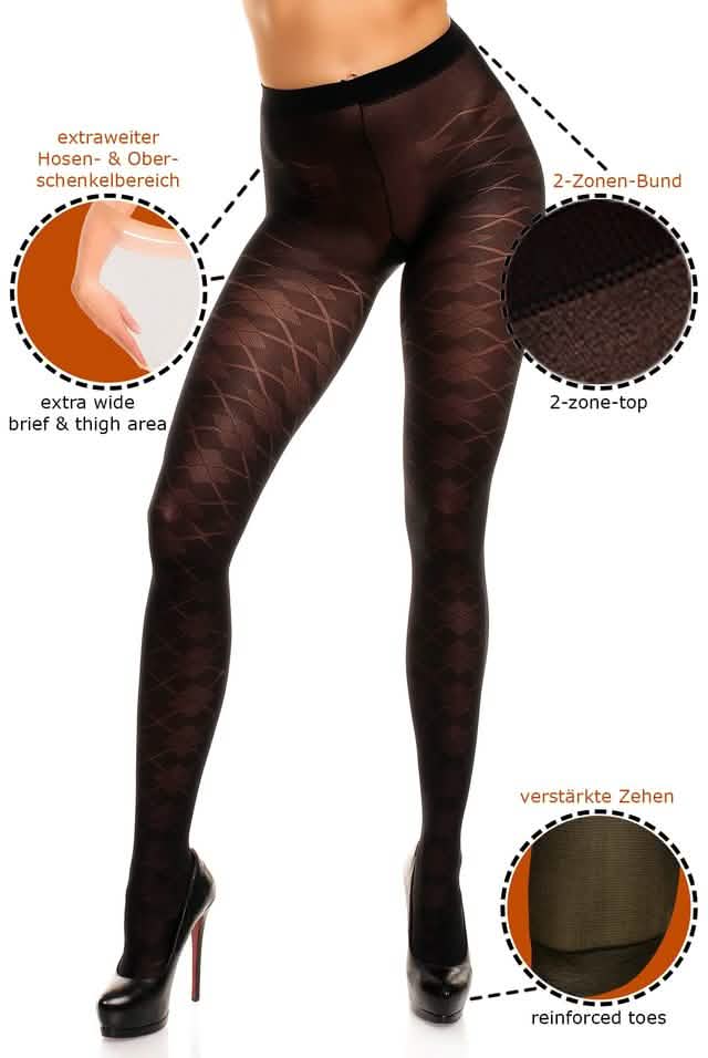 Strumpfhose Dune 70 in Übergröße – Gr. 40 bis 62 (XL-4XL) – Matt & Blickdicht