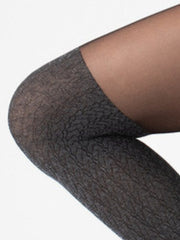 Overknee Strumpfhose COZY - Schwarz