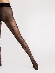 Strumpfhose Mit Punkten ENCORE Schwarz Für Elegante Looks