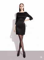 Nylonstrumpfhose Transparent & Schwarz - Alani