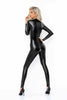 Wetlook Catsuit mit Reißverschluss - Powerwetlook Catsuit von Noir Handmade - Schwarz