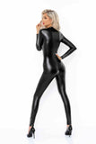 Wetlook Catsuit mit Reißverschluss für Verführerische Nächte